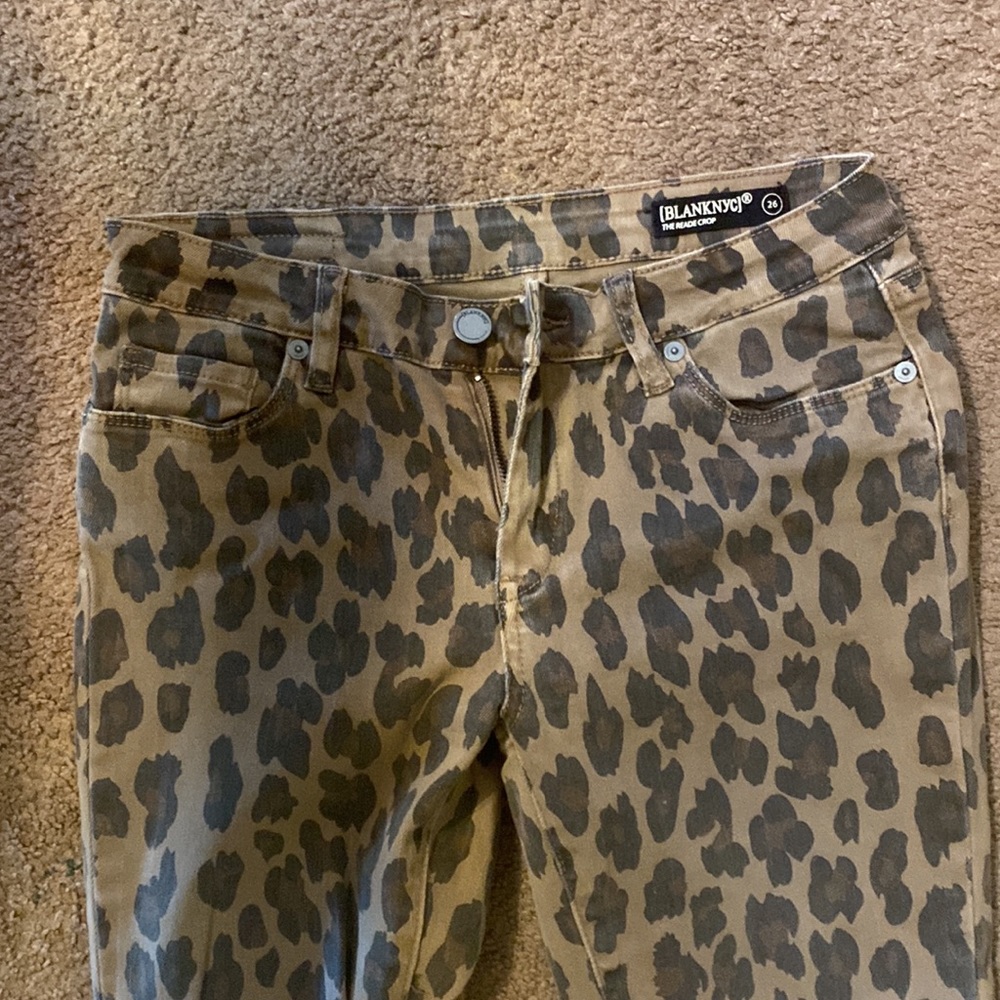 Leopard Print Jeans - image 2